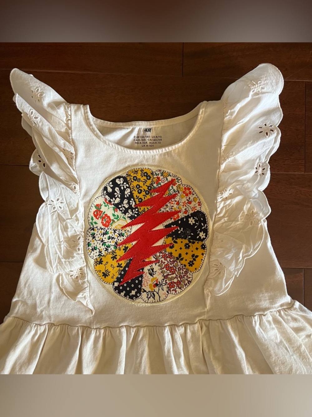 Cotton sundress hippie grateful mandala bolt festival 8/10 dead ❤️⚡️💙 kids - Picture 3 of 6